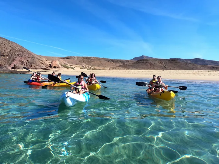 Kajakki + snorklaus Papagayo Lanzarote