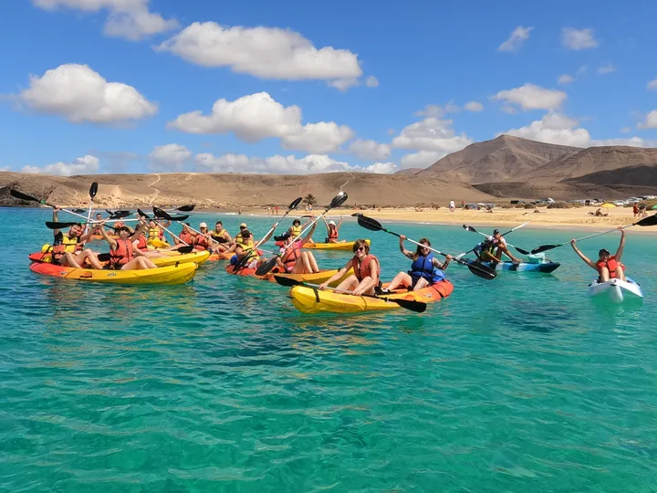 Kajakki + snorklaus Papagayo Lanzarote
