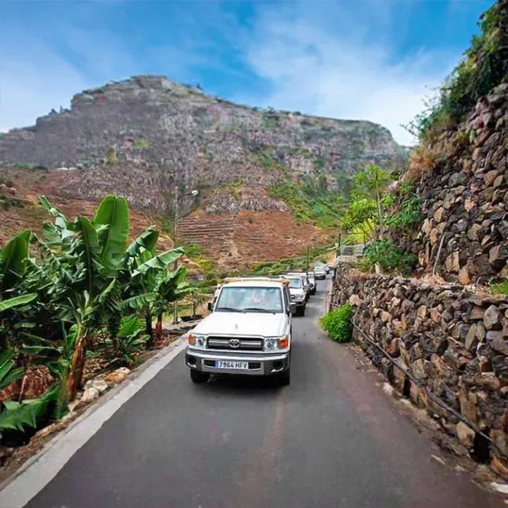Jeep safari, La Gomera, Z Teneryfy, Park Garajonay