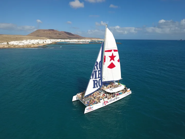 Katamarán La Graciosa a paella