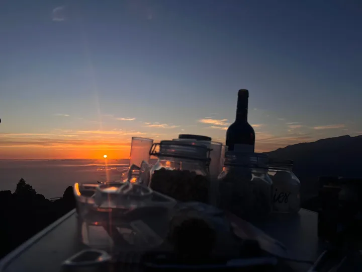 Залез Tajogaite поход La Palma