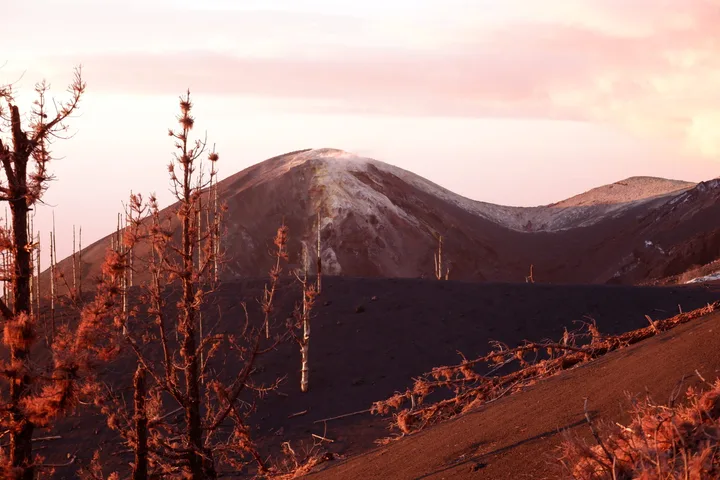 Залез Tajogaite поход La Palma