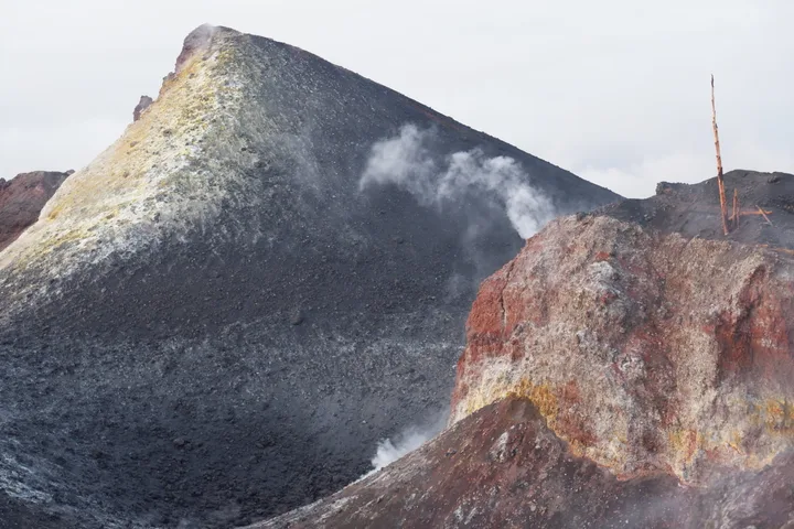 Залез Tajogaite поход La Palma