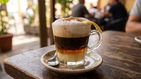 Barraquito: Tenerifės sluoksniuota kava, paaiškinta