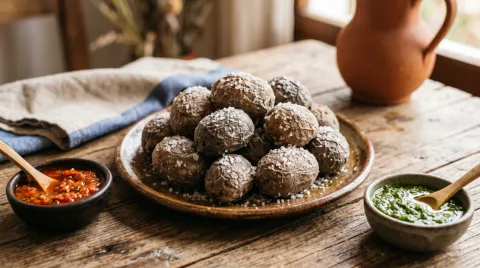Papas Arrugadas: Kanarų raukšlėtosios bulvės, receptas ir mojo