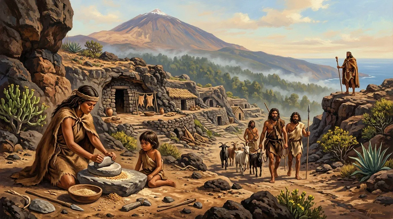 Teneriffan historia: Guancheista nykypäivään asti Guanches Teneriffan historia