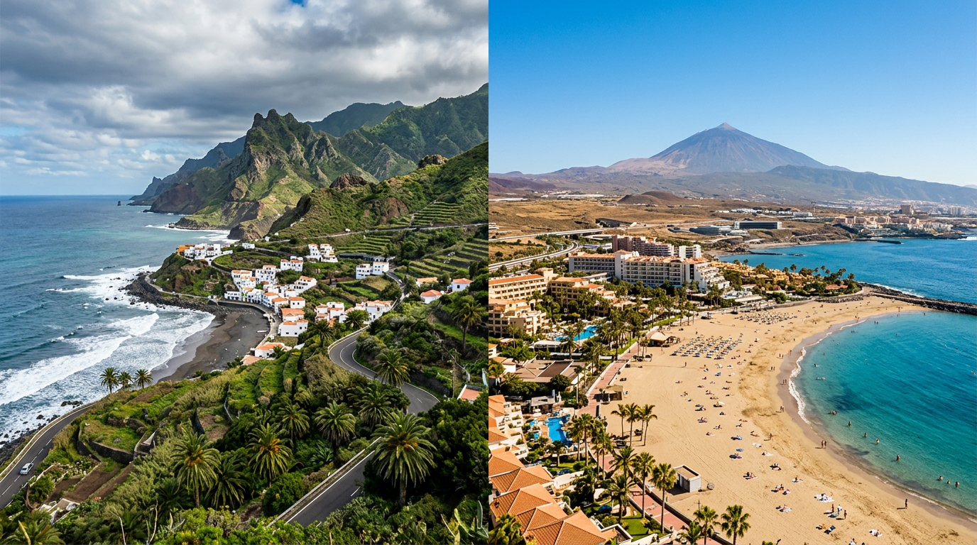 Výber medzi severným a južným Tenerife pre váš výlet (aktualizované 2026) Juh vs. sever Tenerife