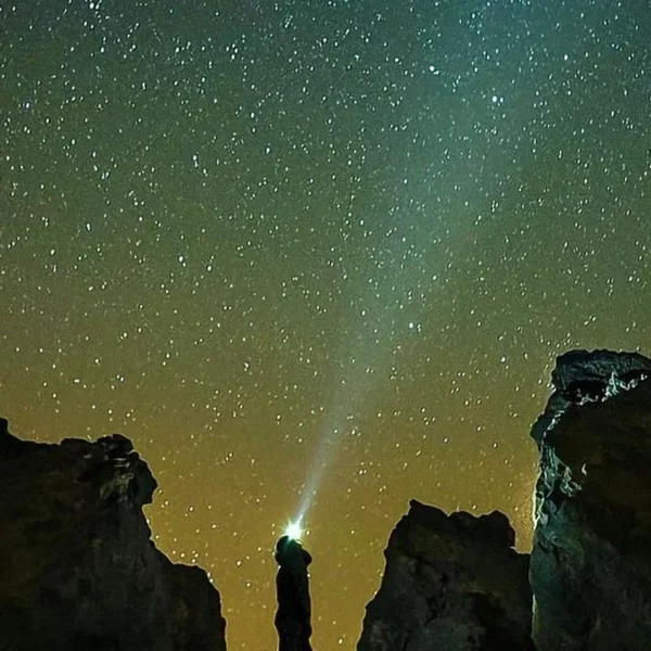 Pozorovanie hviezd na Tenerife: Teide v noci